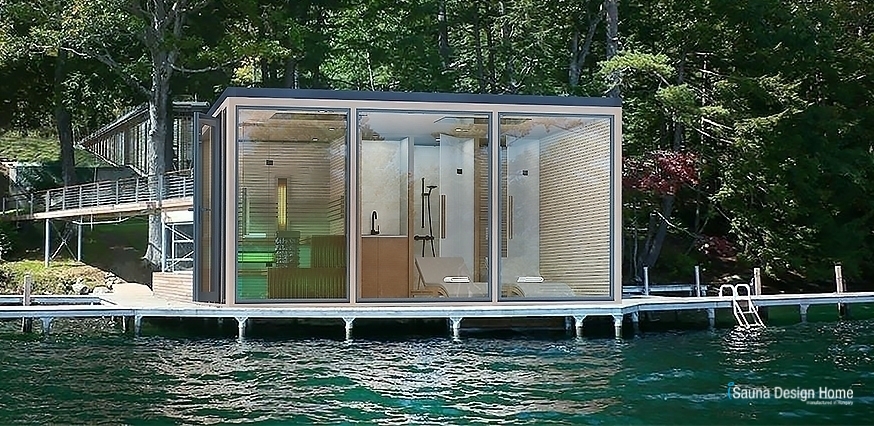  Komfortní venkovní sauna  – Milano