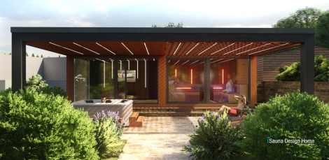Relax panoramatická zahradní sauna Garda Relax panoramatická zahradní sauna Garda