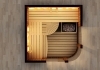 Kombinovaná rohová sauna - půdorys sauny