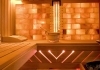 Kombinovaná sauna s himálajskou solnou stěnou