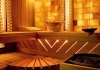 Rohová sauna - vnitřek sauny