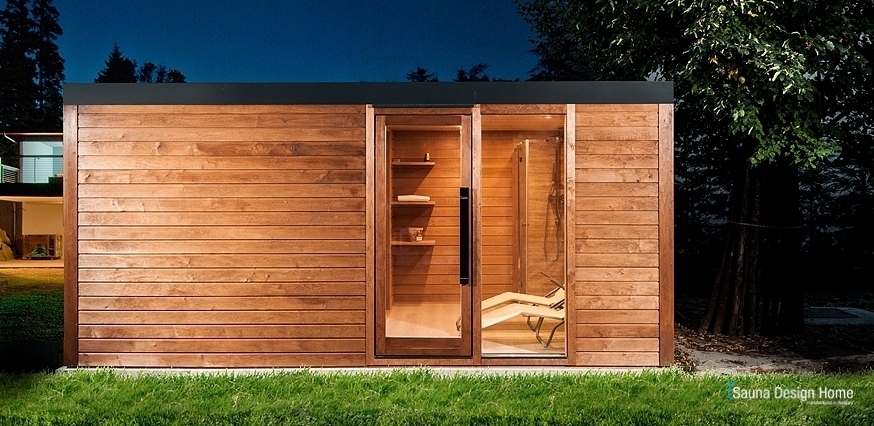 Záhradní sauna domek s relaxační místností