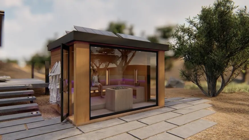 Sauna domek Lugano Family - outdoor sauna Sauna domek Lugano Family - outdoor sauna