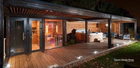 Kombinovaný wellness sauna dum 