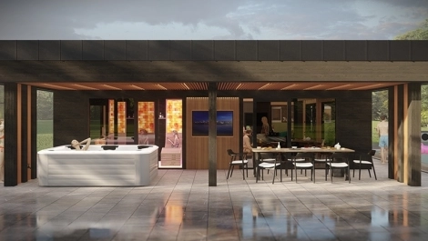 venkovní wellness terasa