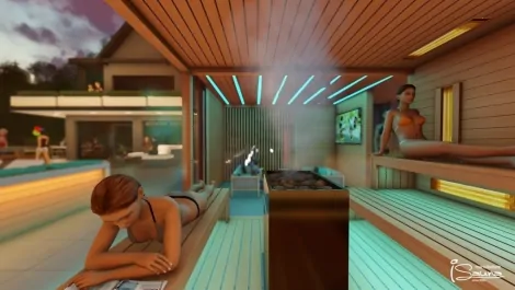 kombinovaný sauna wellness