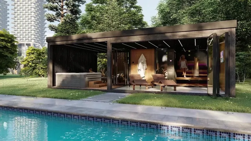 Zahradní wellness sauna domek - Outdoor sauna house
