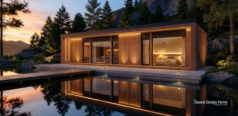 Individuálny vonkajší saunový