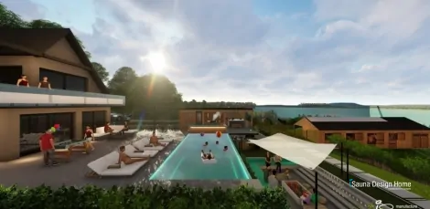 Vizualizace rodinného domu u jezera Balaton