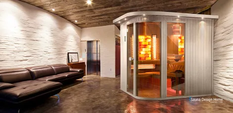 Infrasauna De Lux s himálajskou solnou stěnou Infrasauna De Lux s himálajskou solnou stěnou