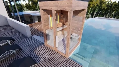 Externí kombinovaná sauna Externí kombinovaná sauna