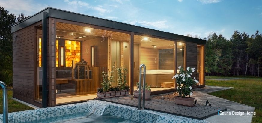 Zahradní sauna, venkovní wellness sauna dům
