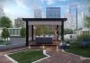 Pergola se stínítkem zipSCREEN v black angel barvě