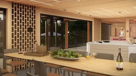 sauna s oddychovou místností sauna s oddychovou místností