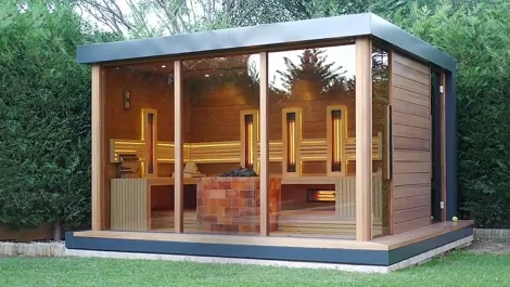 Venkovní sauna domek