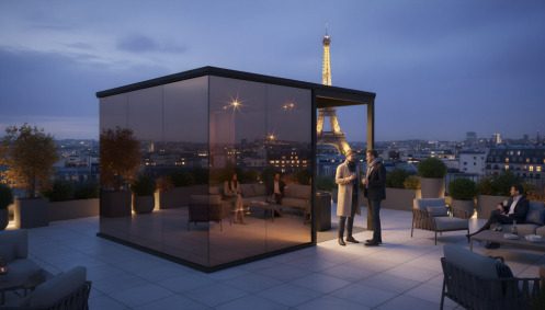 moderná exteriérová sauna