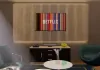 dřevěné nástěnné panely pro TV pozadí