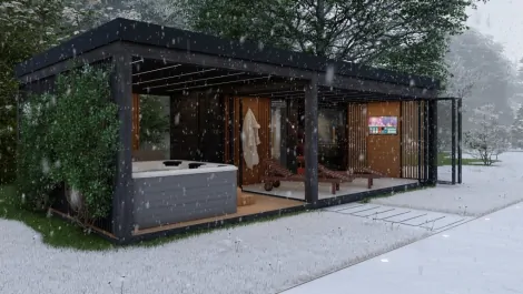 Sauna domek s celoroční použití
