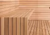 Lavice sauny v minimalistickém stylu Lavice sauny v minimalistickém stylu