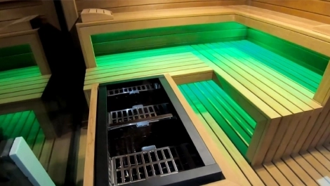 stavba venkovní sauny