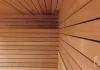 Moderný drevený obklad sauny v minimalistickom štýle Moderný drevený obklad sauny v minimalistickom štýle