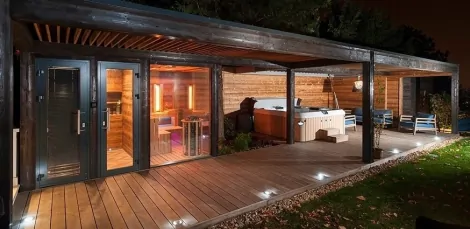 Kombinovaný wellness sauna dum 