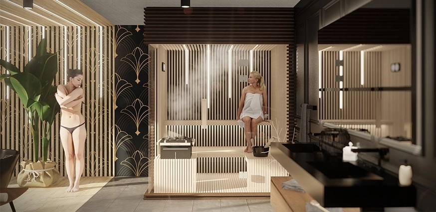 vnútorná sauna vision