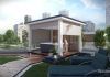 Vnější pergola se stíněním zipSCREEN v bílé barvě, s vířivkou Villeroy &amp; Boch