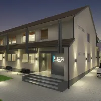 Projekce designu kancelářské budovy