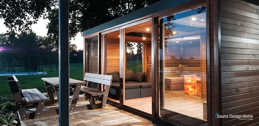 Kombi panoramatický sauna dům