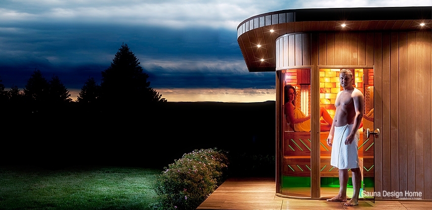 Kombinovaná zahradní sauna - De Lux Garden