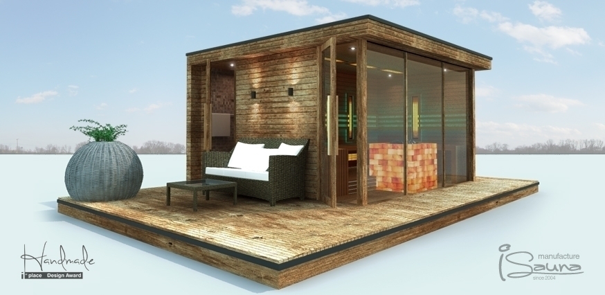 Kombinovaný luxusní sauna domek Lugano Komfort