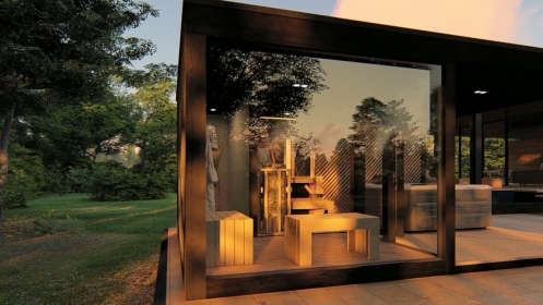 nové video panorama garden sauna dom