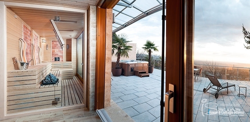 Panorama sauna stavba sauny na míru