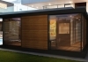 Rodinný sauna domek 3D vizualizace