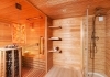 Sauna domek se sprchou a kombi saunou