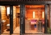 Venkovní sauna a vířivka